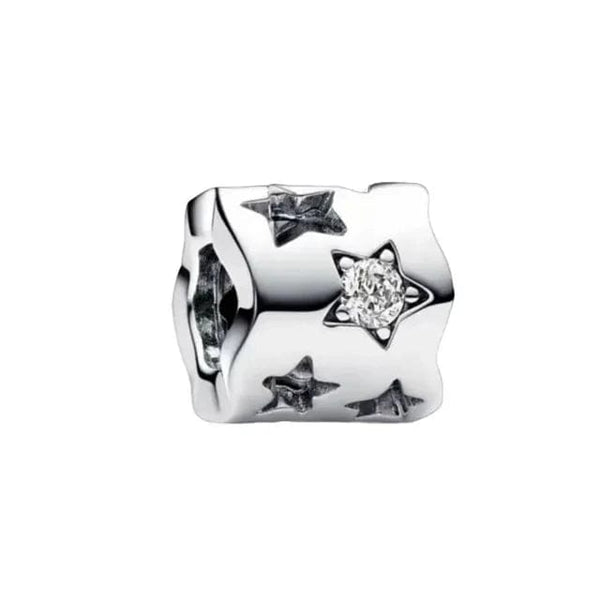 LEVE 4 PAGUE 2 69.90 STARS CRYSTAL CLIP CHARM STARS CRYSTAL - PRATA 925