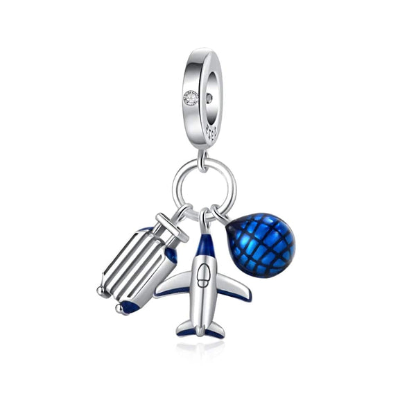 LEVE 4 PAGUE 2 69.90 WORLD TRAVEL PENDENTE CHARM WORLD TRAVEL - PRATA 925