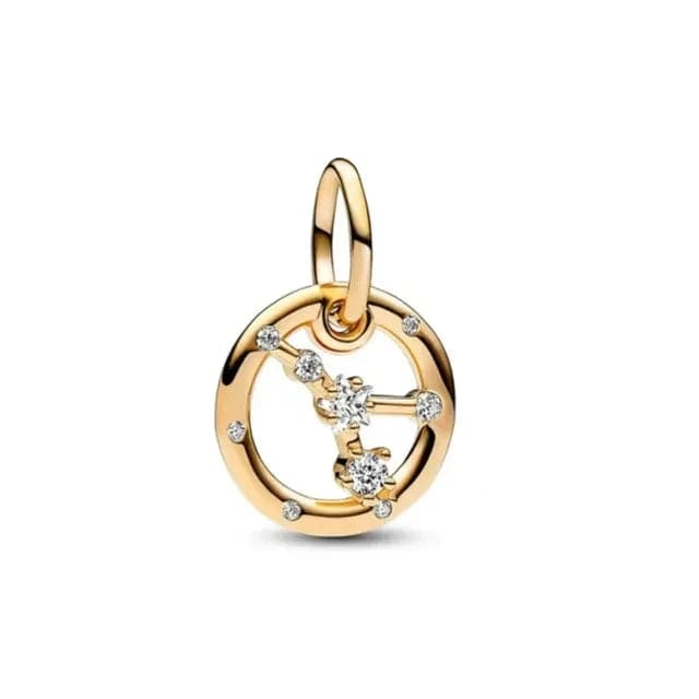 LEVE 4 PAGUE 2 Câncer PENDENTE CHARM SIGNOS GOLD - PRATA 925