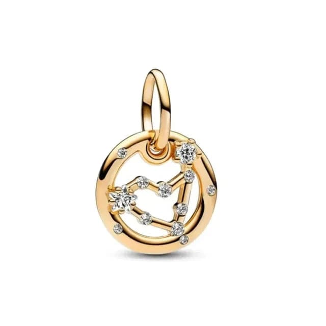 LEVE 4 PAGUE 2 Capricórnio PENDENTE CHARM SIGNOS GOLD - PRATA 925