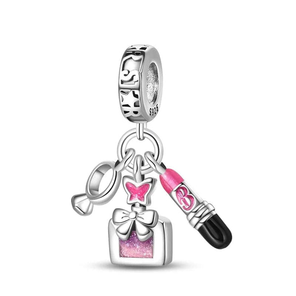 LEVE 4 PAGUE 2 Charm PENDENTE CHARM ACESSORIOS BARBIE - PRATA 925