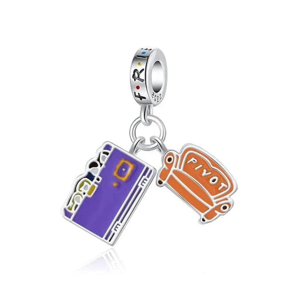 LEVE 4 PAGUE 2 Charm PENDENTE CHARM DOOR AND CENTRAL PERK - PRATA 925