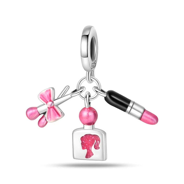 LEVE 4 PAGUE 2 Charm PENDENTE CHARM MACK UP BARBIE - PRATA 925