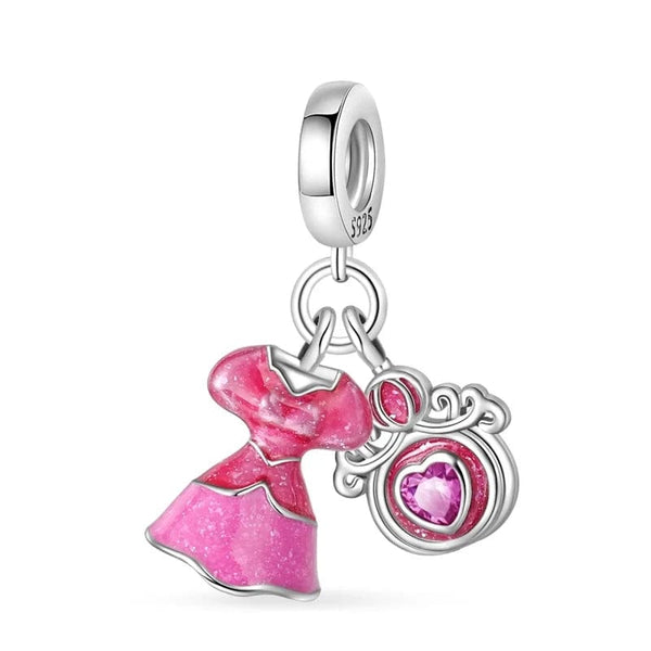 LEVE 4 PAGUE 2 Charm PENDENTE CHARM VESTIDO BARBIE - PRATA 925