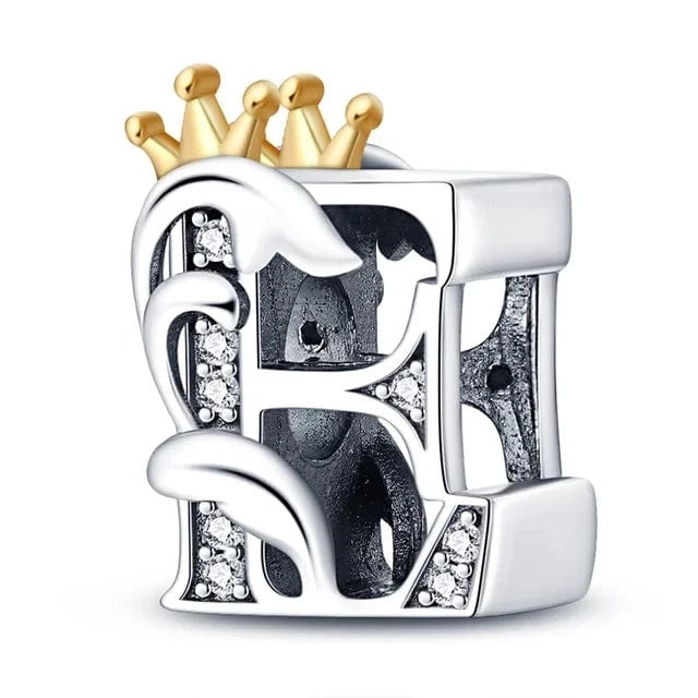 LEVE 4 PAGUE 2 E BERLOQUE CHARM KING LETTERS - PRATA 925