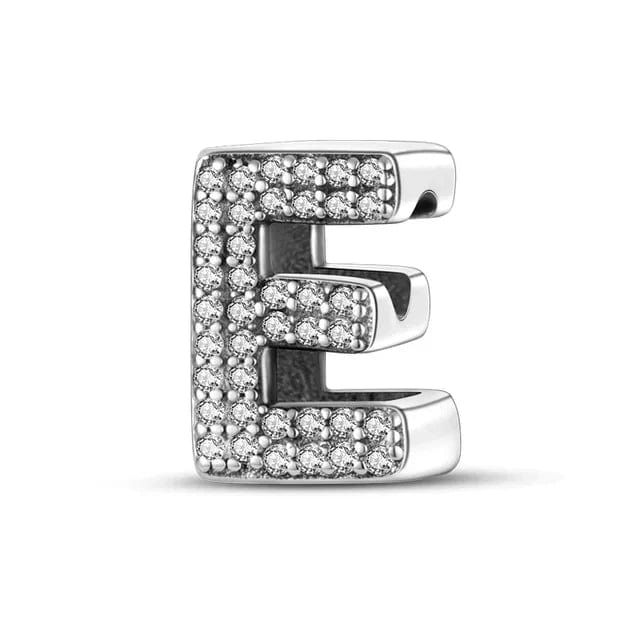 LEVE 4 PAGUE 2 E BERLOQUE CHARM LETRAS STRASS - PRATA 925