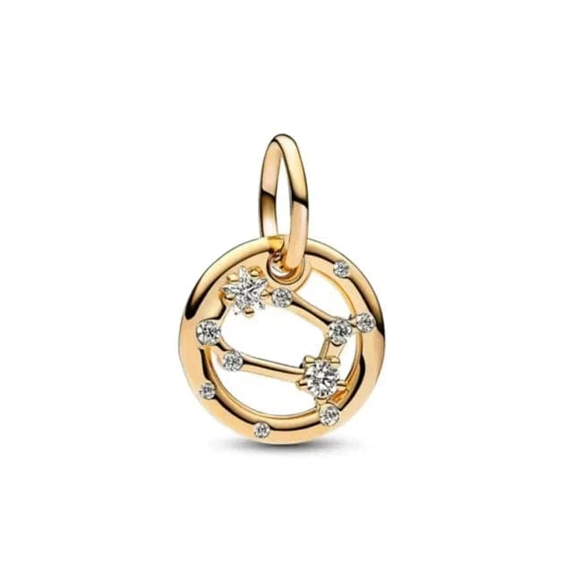 LEVE 4 PAGUE 2 Gêmeos PENDENTE CHARM SIGNOS GOLD - PRATA 925