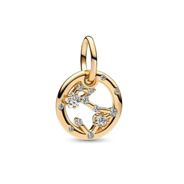 LEVE 4 PAGUE 2 Peixes PENDENTE CHARM SIGNOS GOLD - PRATA 925