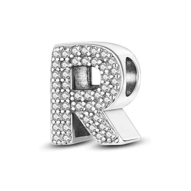 LEVE 4 PAGUE 2 R BERLOQUE CHARM LETRAS STRASS - PRATA 925