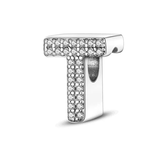 LEVE 4 PAGUE 2 T BERLOQUE CHARM LETRAS STRASS - PRATA 925