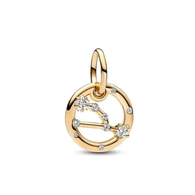 LEVE 4 PAGUE 2 Touro PENDENTE CHARM SIGNOS GOLD - PRATA 925