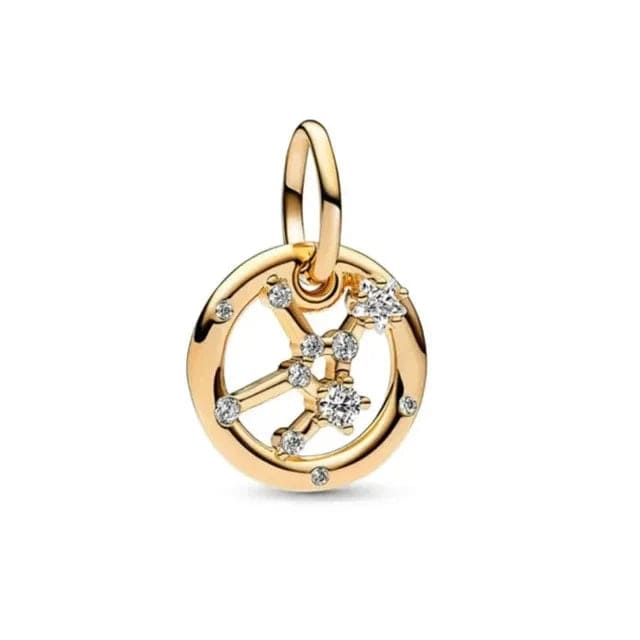 LEVE 4 PAGUE 2 Virgem PENDENTE CHARM SIGNOS GOLD - PRATA 925