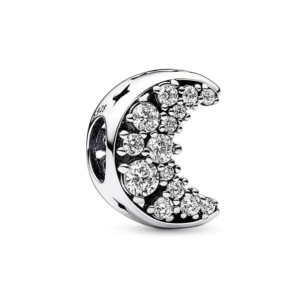 Sereia & Mar 69.90 B1618 BERLOQUE CHARM LUA STRASS - PRATA 925