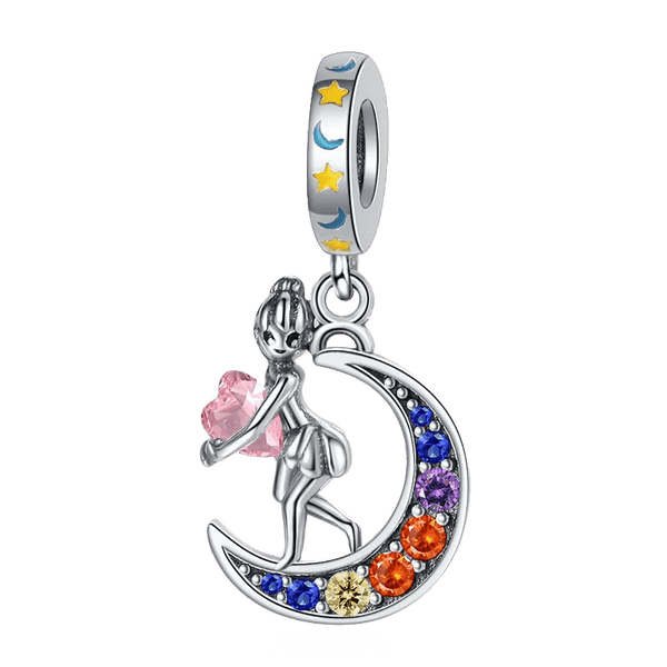 Sereia & Mar 69.90 B1880 PENDENTE CHARM MENINA LUA - PRATA 925