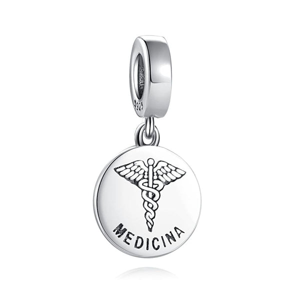 Sereia & Mar 69.90 MEDICINA PENDENTE CHARM MEDICINA - PRATA 925