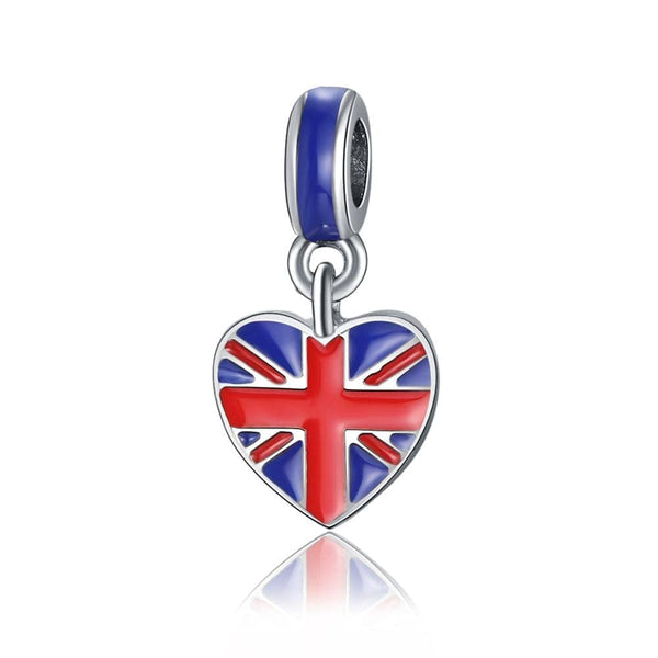 Sereia & Mar 69.90 PENDENTE CHARM LOVER UNITED KINGDOM - PRATA 925