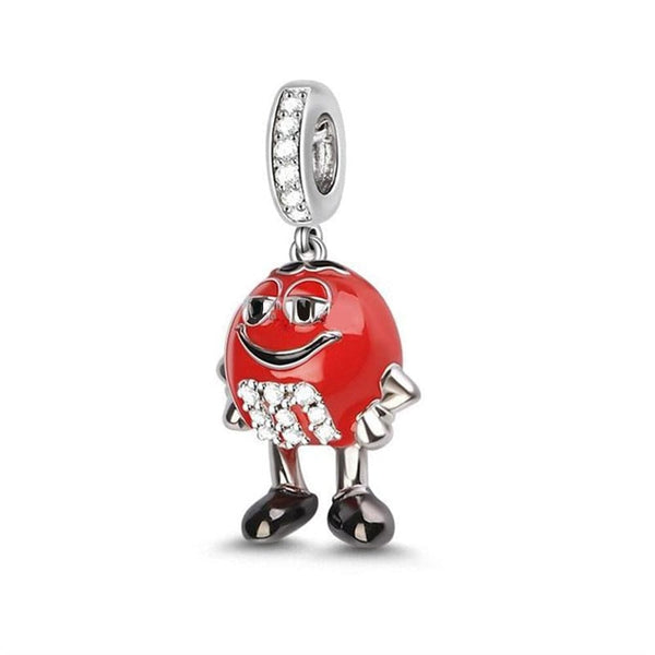 Sereia & Mar 69.90 PENDENTE CHARM M&M VERMELHO - PRATA 925