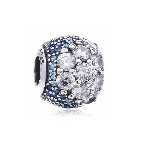 Sereia & Mar BLUE STRASS BERLOQUE CHARM BLUE STRASS - PRATA 925