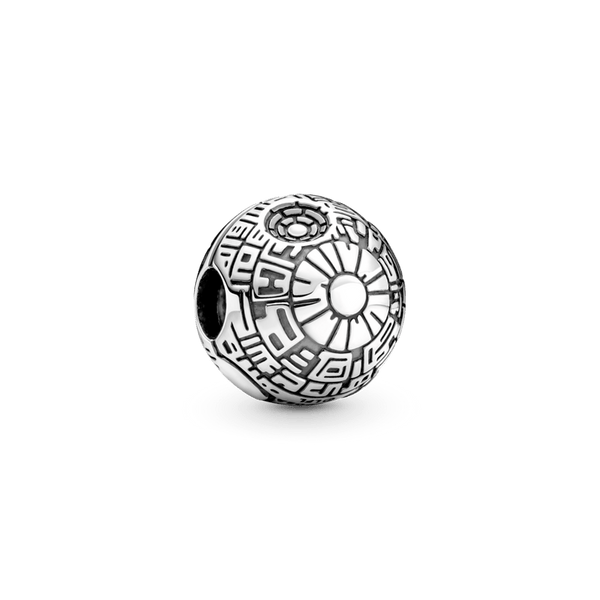 Sereia & Mar CHARM COM CLIPE DEATH STAR - PRATA 925