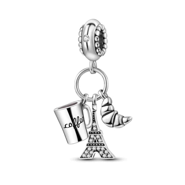 Sereia & Mar COFFE PARIS PENDENTE CHARM COFFE PARIS - PRATA 925