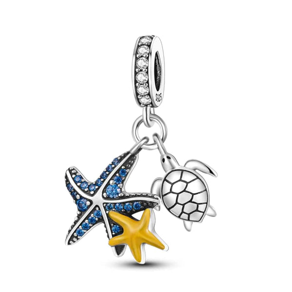 Sereia & Mar ESTRELA E TARTARUGA PENDENTE CHARM ESTRELA E TARTARUGA - PRATA 925