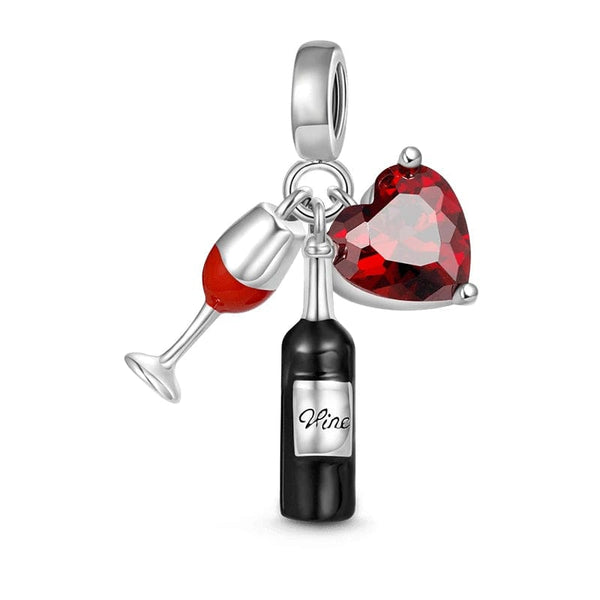 Sereia & Mar LOVE VINHO PENDENTE CHARM LOVE VINHO - PRATA 925