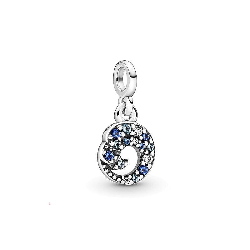 Sereia & Mar My Blue Ocean Wave PENDENTE CHARM ME MY BLUE OCEAN - PRATA 925