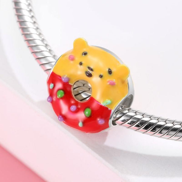 Sereia & Mar POOH BERLOQUE CHARM DONUTS POOH - PRATA 925